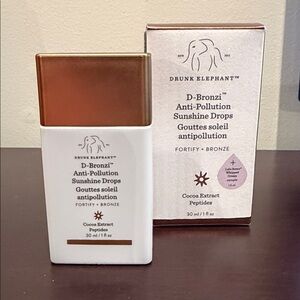 Drunk Elephant*D-Bronzi Anti-Pollution Sunshine Drops* Brand New $38 value